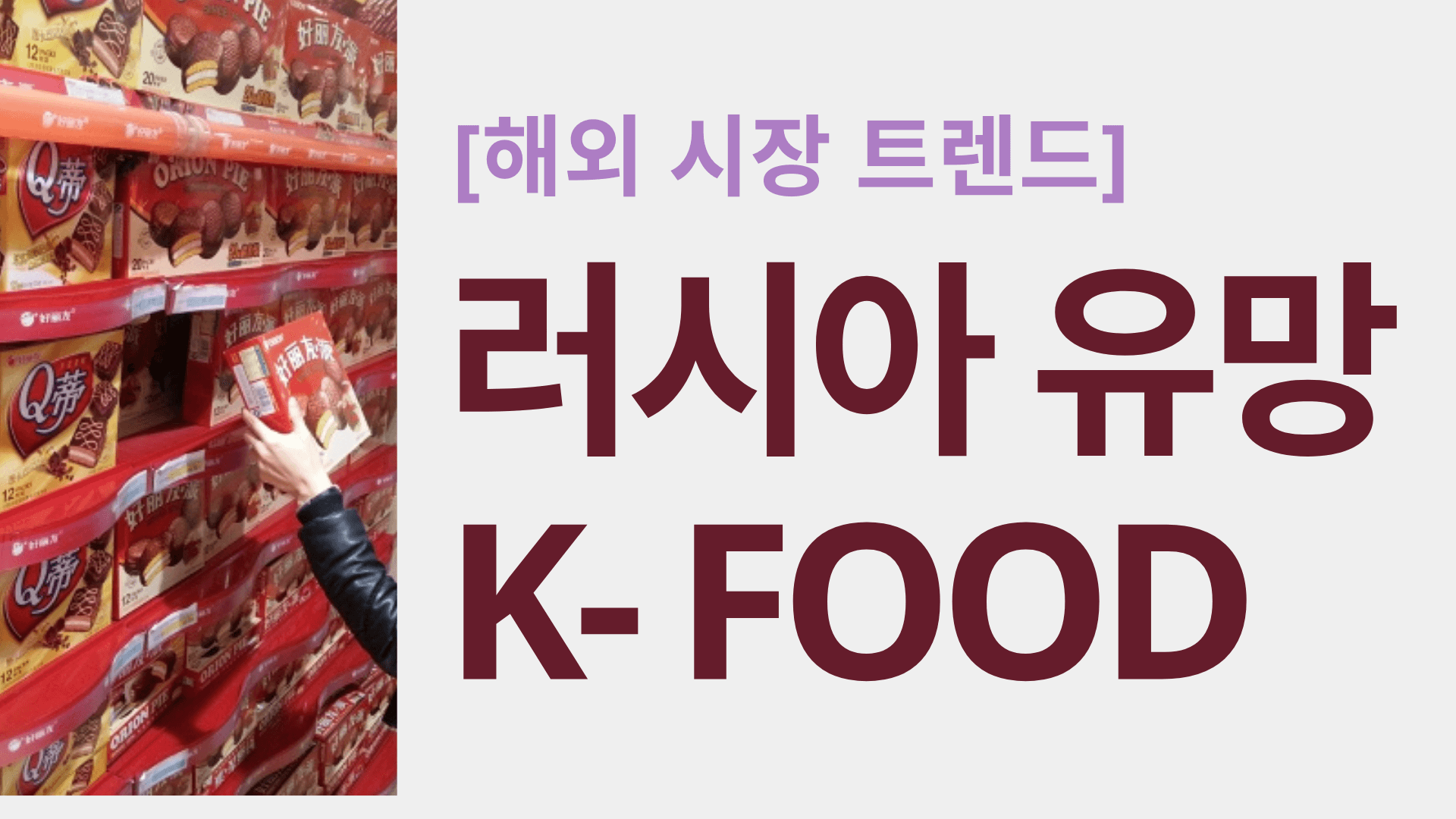 러시아 유망 K-FOOD